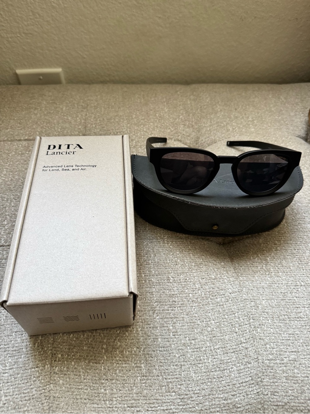 DITA Lancier Matte Black Sunglasses (Polarized)
